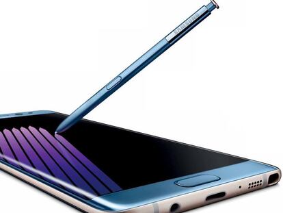 El Samsung Galaxy Note 7 en una nueva imagen con su S Pen sumergible