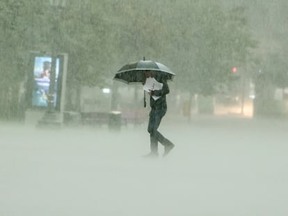 Las lluvias caidas en Valencia este viernes han sido de gran intensidad.