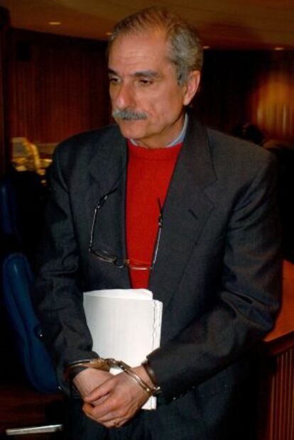 El exmilitar argentino Adolfo Scilingo durante su juicio en abril de 2005.