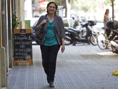 Ada Colau, ganadora en las elecciones municipales en Barcelona al frente de la formaci&oacute;n Barcelona en Com&uacute;. Foto: Joan Sanchez