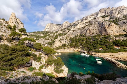 La cala de Morgiou es una de las más preciadas por su íntimo ambiente.