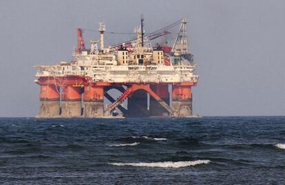Plataforma de Pemex en el puerto de Veracruz.