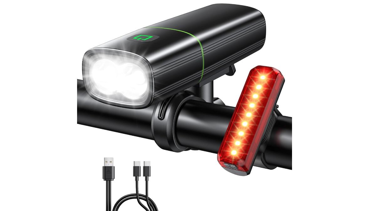 Juego de luces led de alta luminosidad para la bicicleta.