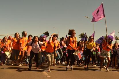 Fuzarca Feminista na Marcha das Margaridas.