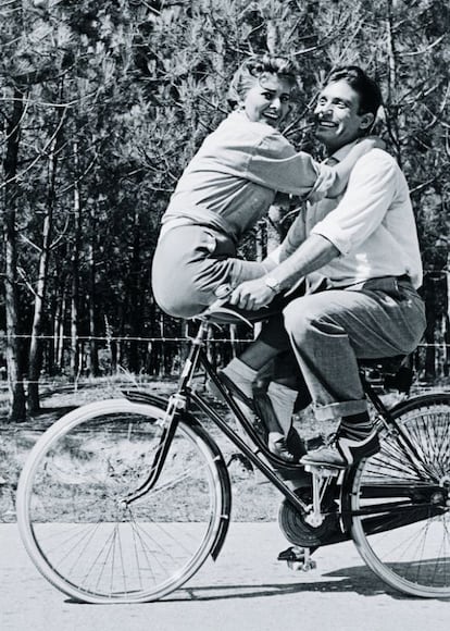 Sofia Loren y Rik Battaglia en 1954.