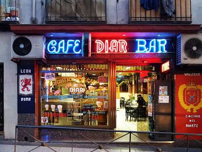 One of Madrid's traditional bars.