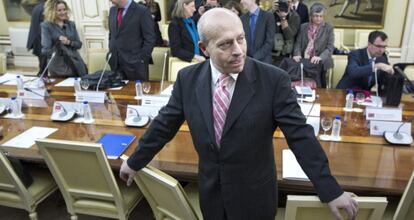 Jos&eacute; Ignacio Wert durante la reuni&oacute;n sobre universidades.