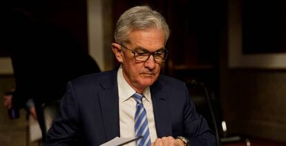 Jerome Powell, jefe de la Fed, este martes.