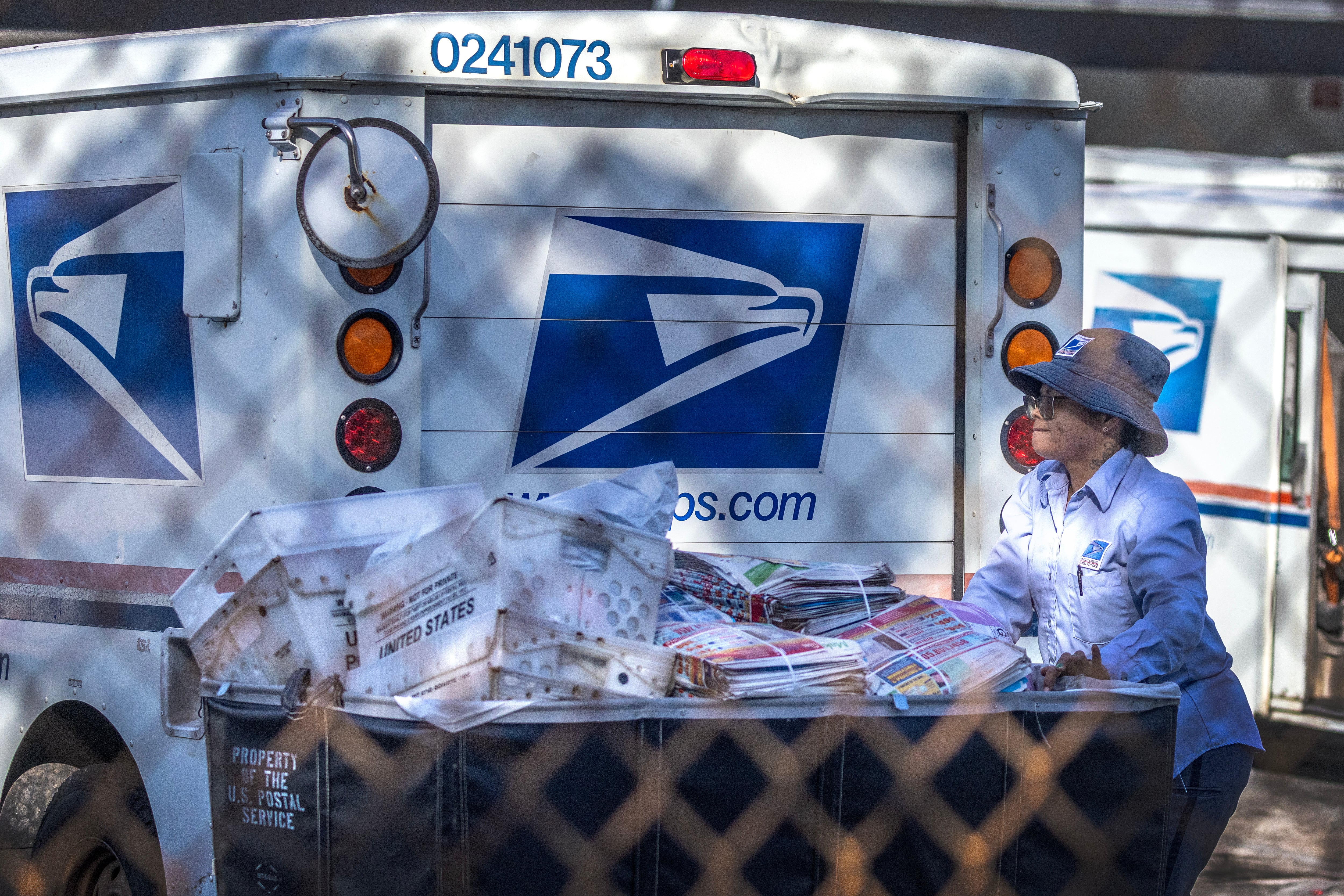 Trabajador del Servicio Postal de EE UU en Miami (Florida).