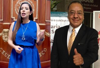 La diputada Luisa Gutiérrez y el diputado de Morena Nazario Norberto Sánchez.