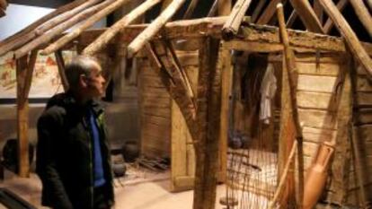 Reconstrucción de una casa gala.