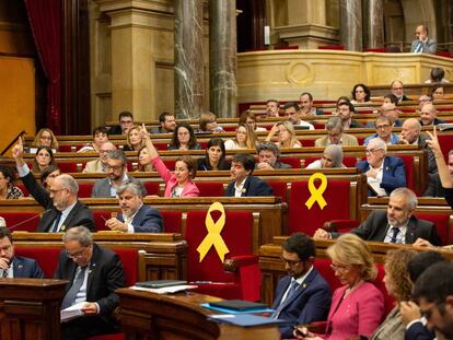 Quim Torra, aquest dijous en el Parlament.