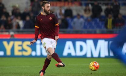 De Rossi, durante en el partido ante el Spezia.