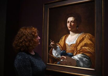 Un retrato de Artemisia Gentileschi, realizado por el pintor francés Simon Vouet.