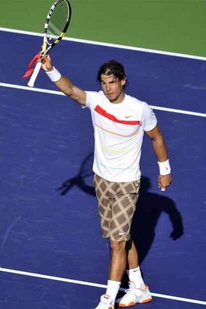 Rafa Nadal, tras vencer a Ancic.