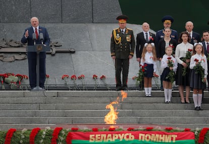 Lukashenko durante las celebraciones del día de la independencia de Bielorrusia, el 3 de julio en Minsk. 