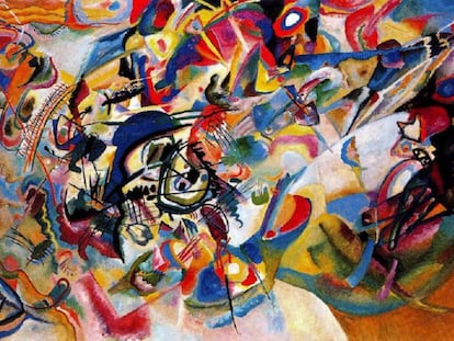 'Composición VII' de Kandinski, una de las obras más complejas del autor, según él mismo confesó.