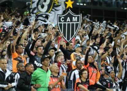 Torcida atleticana no Mineirão, palco do jogo deste sábado.