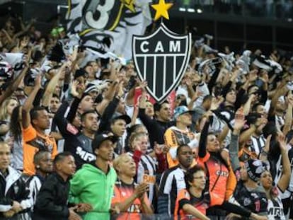 Torcida atleticana no Mineirão, palco do jogo deste sábado.