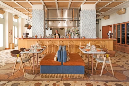 One of the restaurants at the Hotel Montesol, in Ibiza. 