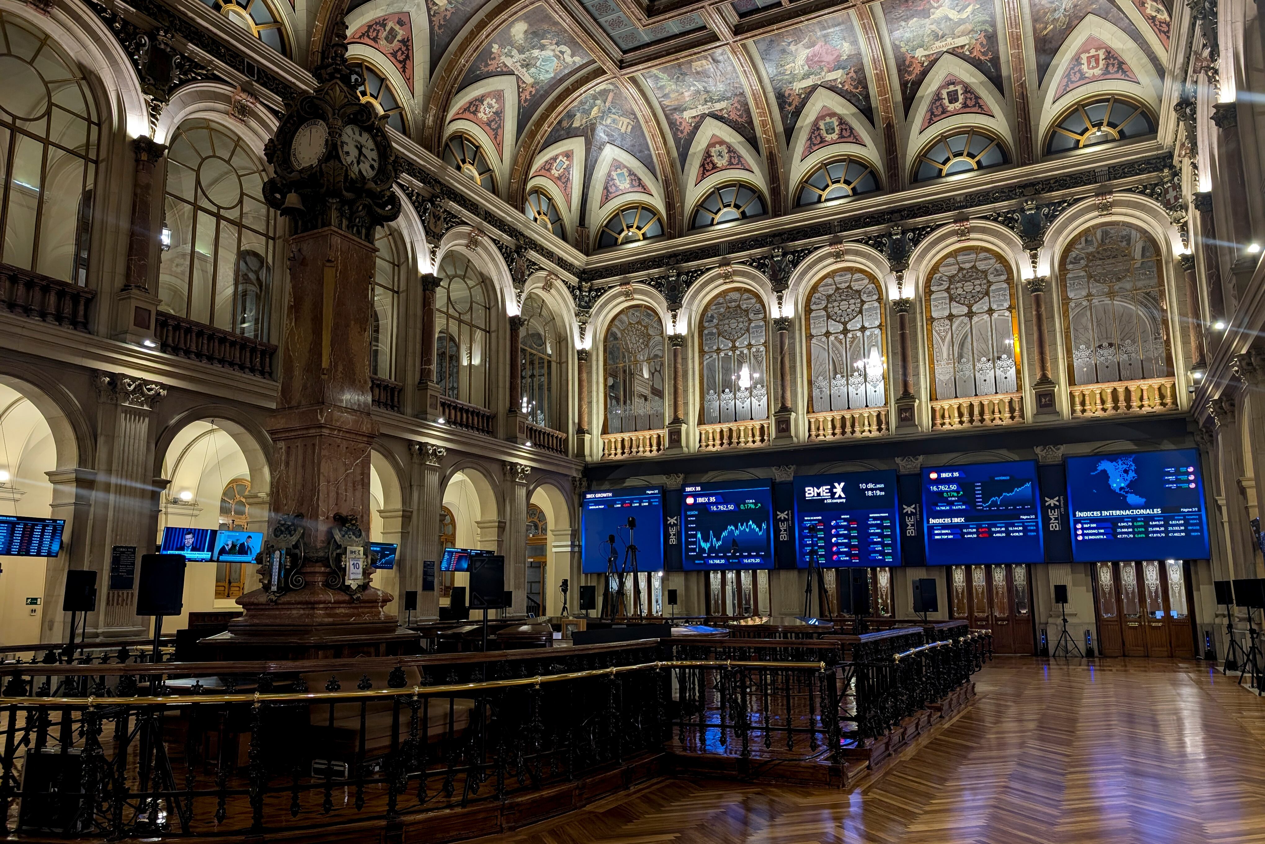 Parqué de la Bolsa de Madrid.