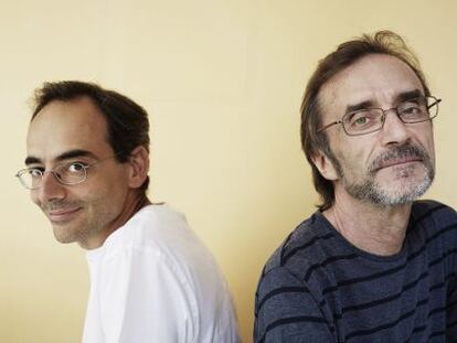 El guionista Juan D&iacute;az Canales (I) y el dibujante Rub&eacute;n Pellejero, autores de &#039;Bajo el sol de medianoche&#039; de Corto Malt&eacute;s.