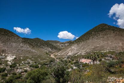 Vista general del pueblo de Salaverna, perteneciente al municipio de Mazapil (Zacatecas).