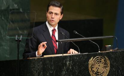 Peña Nieto en la Asamblea General de la ONU.