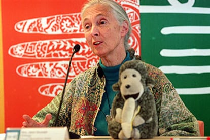 La primatóloga Jane Goodall, en el IV Parlamento de las Religiones del Mundo.