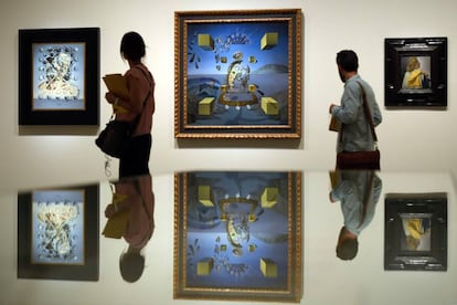 'Gala Placidia' (1952), 'Galatea en creación' (1954) y 'Gala mirando el Cristo Hipercúbico' (1954) de Salvador Dalí.