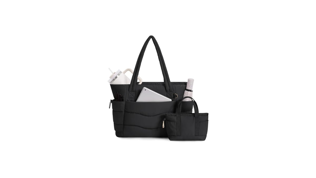 Bolso tote acolchado.
