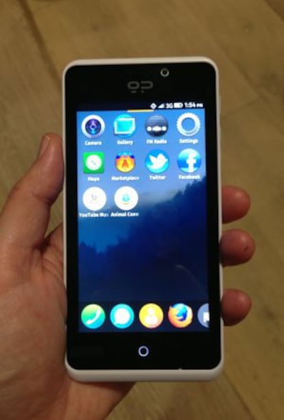 Geeksphone Peak con sistema operativo Firefox