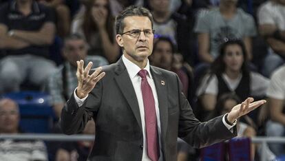 Pedro Martínez, en el Buesa Arena