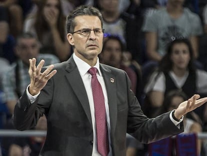 Pedro Martínez, en el Buesa Arena