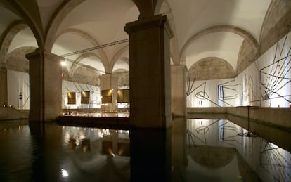 Interior del Museu da Agua, en Lisboa. 