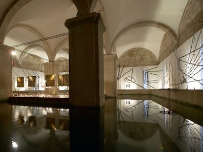 Interior del Museu da Agua, en Lisboa. 