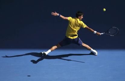 Djokovic, durante el partido contra Hyeon Chung.