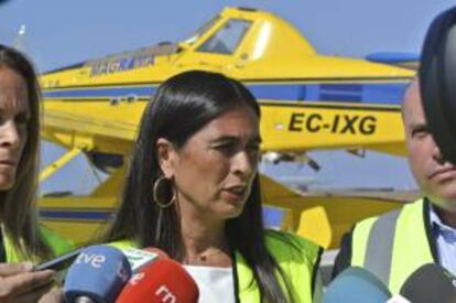 La delegada del Gobierno en Canarias, María del Carmen Hernández Bento, en La Gomera. EFE/Archivo