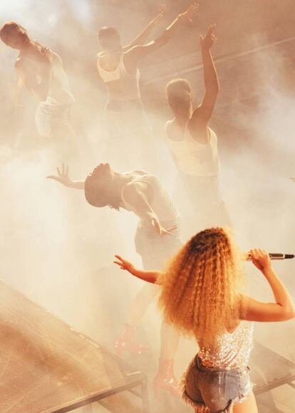 Beyoncé en un momento del show.