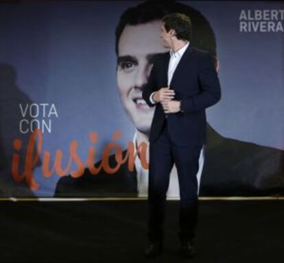 Albert Rivera enel acto de inicio de campaña electoral.