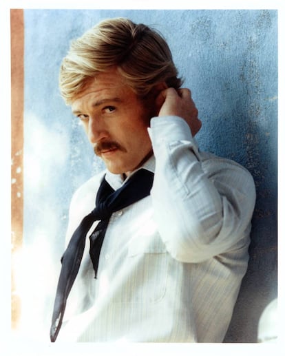 Redford, estrenando bigote a finales de los sesenta.