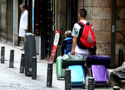 Turistas en el centro de Madrid.