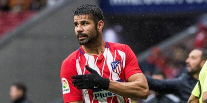 Diego Costa durante el partido. 