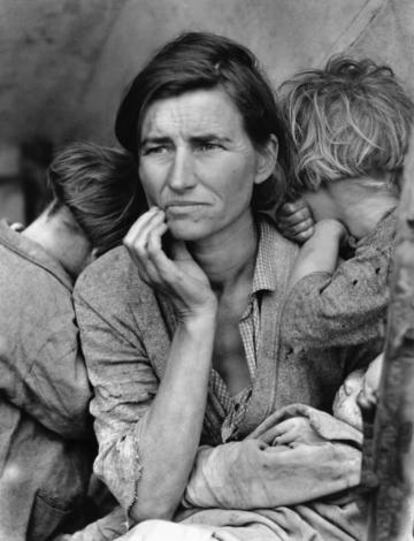 'Migrant mother', de Dorothea Lange, de la colección de Elton John.