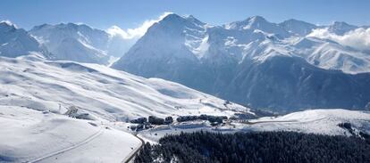 Panorámica de la estación francesa de Peyragudes.