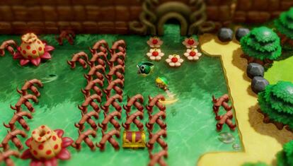 El 'Link's Awakening' presenta una bellísima estética como de juguetes infantiles.