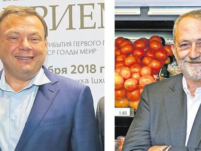 Mijail Fridman, fundador de Letterone, fondo con el 29% de Dia, y Borja de la Cierva, consejero delegado del grupo de supermercados. 