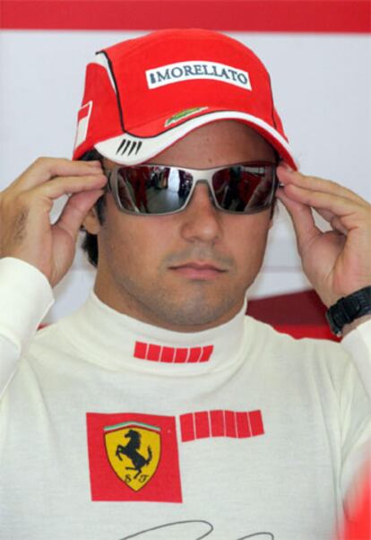 Felipe Massa, antes de la sesión de entrenamientos.