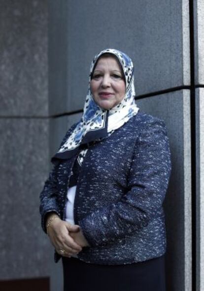 La ministra libia de turismo, Ikram Basha Imam. 