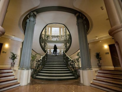 Interior de la sede madrileña de la SGAE. 